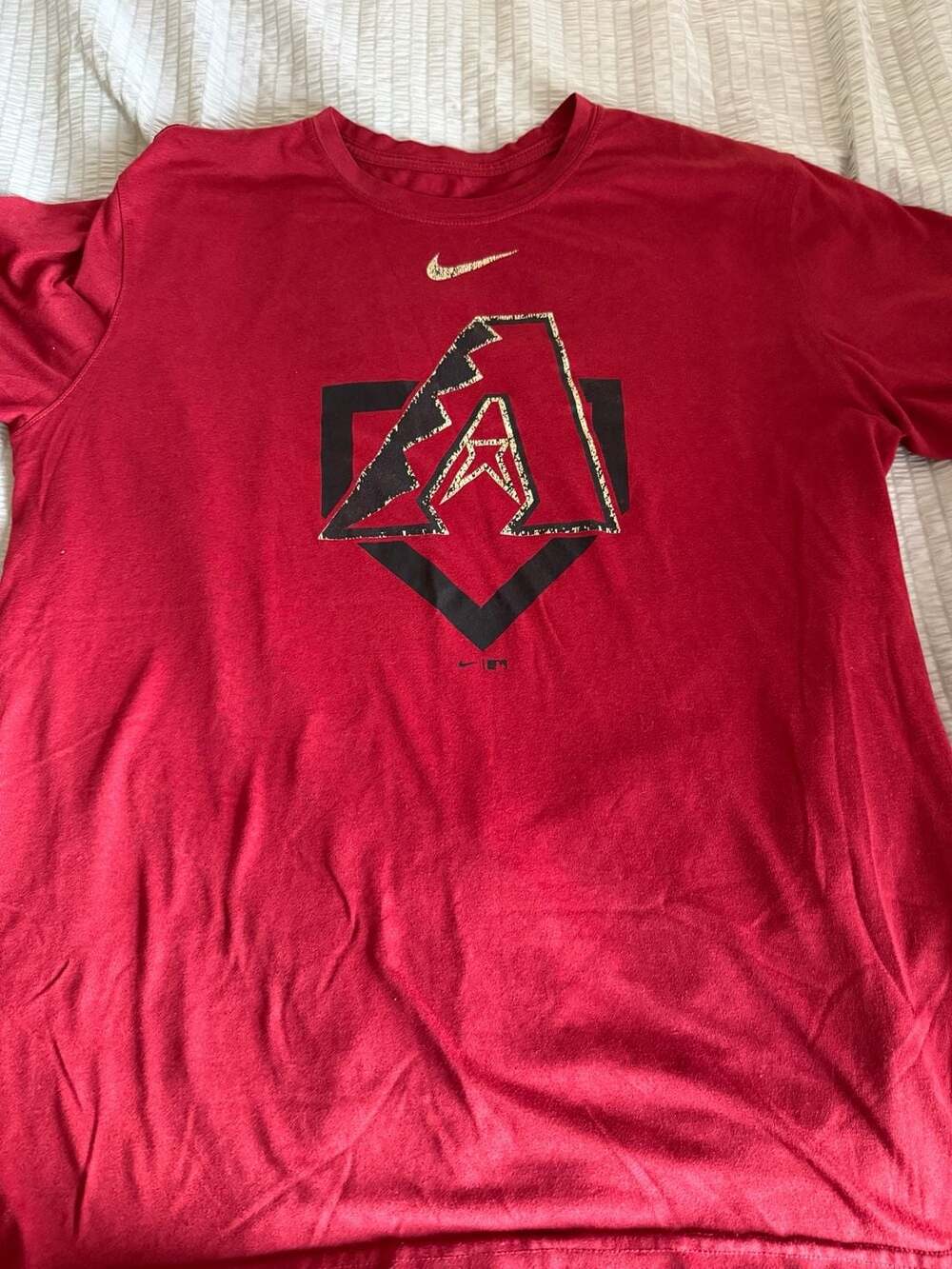 Nike Arizona Diamondbacks Red Legend Logo Center Swoosh MLB T-Shirt